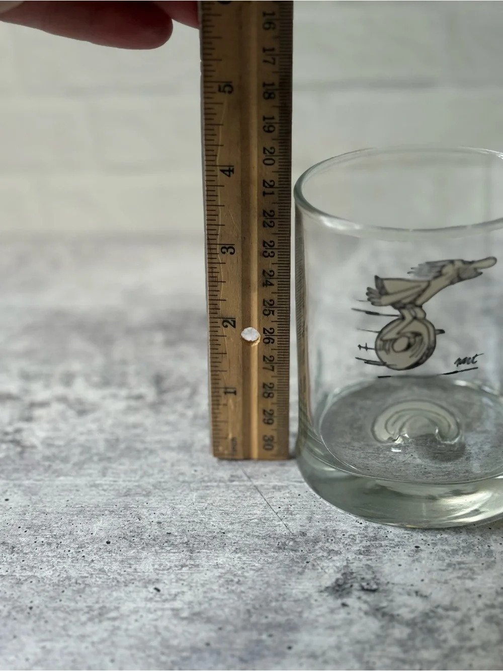 2 Vintage BC Comic Caveman on Wheel Dimpled Tumbler Glasses by Johnny Hart 70s